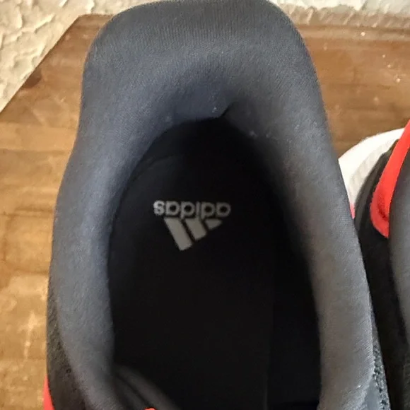 Adidas Black and Red Sneakers - Picture 2 of 10